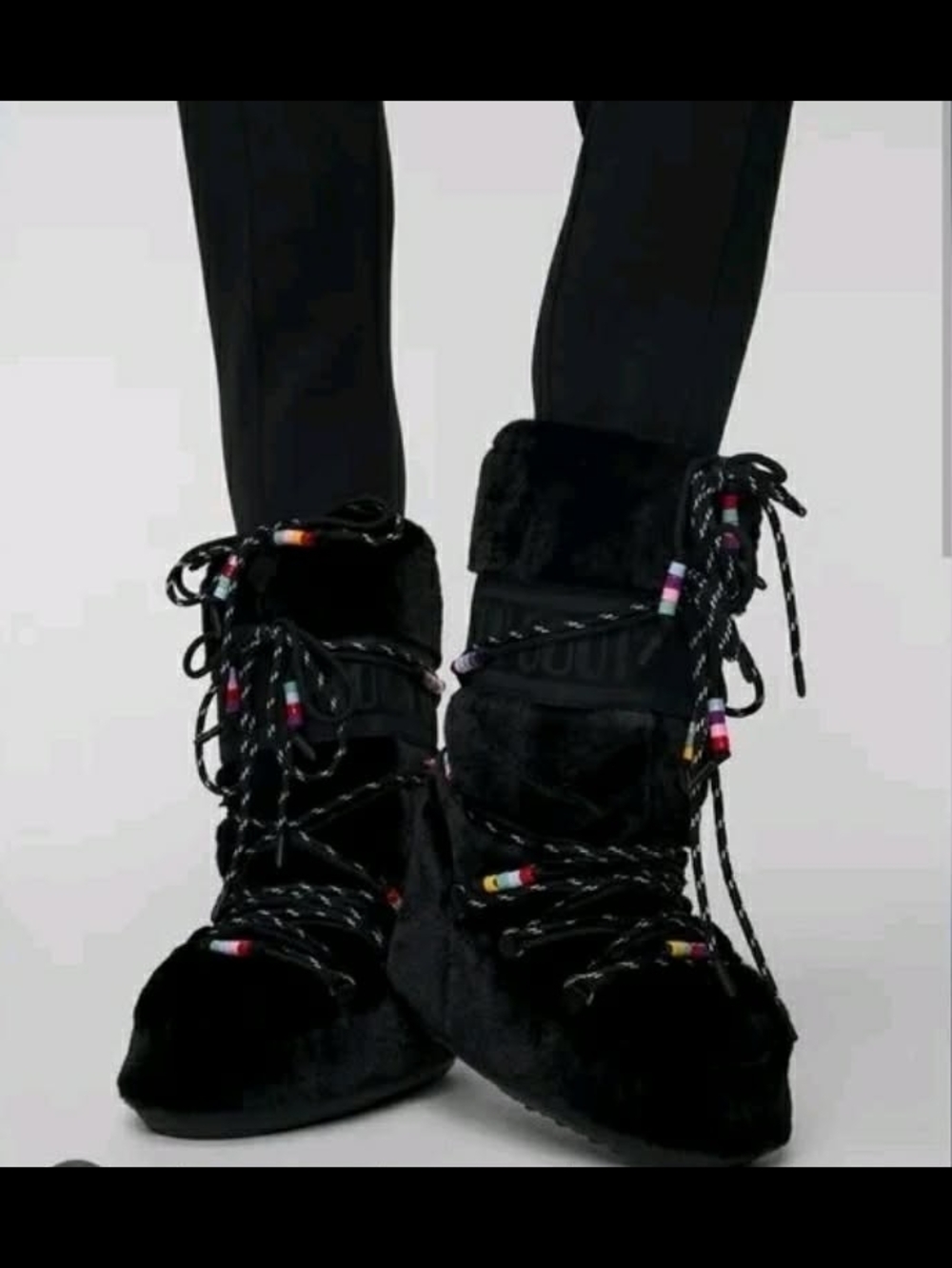 Moon Boots | Y2K Snow Boots | Faux Fur Winter Boots | Après Ski | Women's 40/41